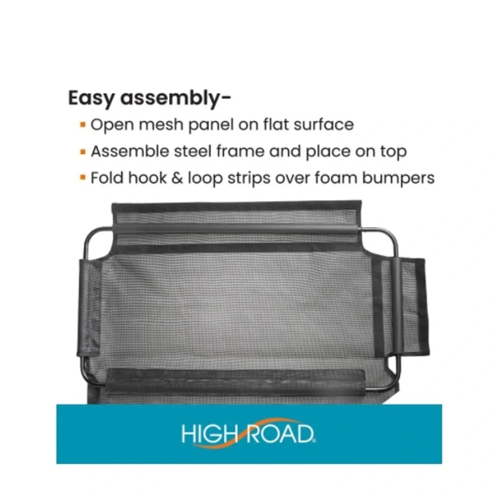 HIGH ROAD Dog Car Barrier with Full View Mesh Cover and Padded Steel Frame